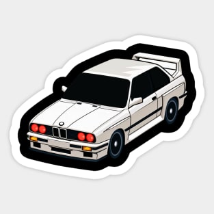 bimmer e30 classic art Sticker